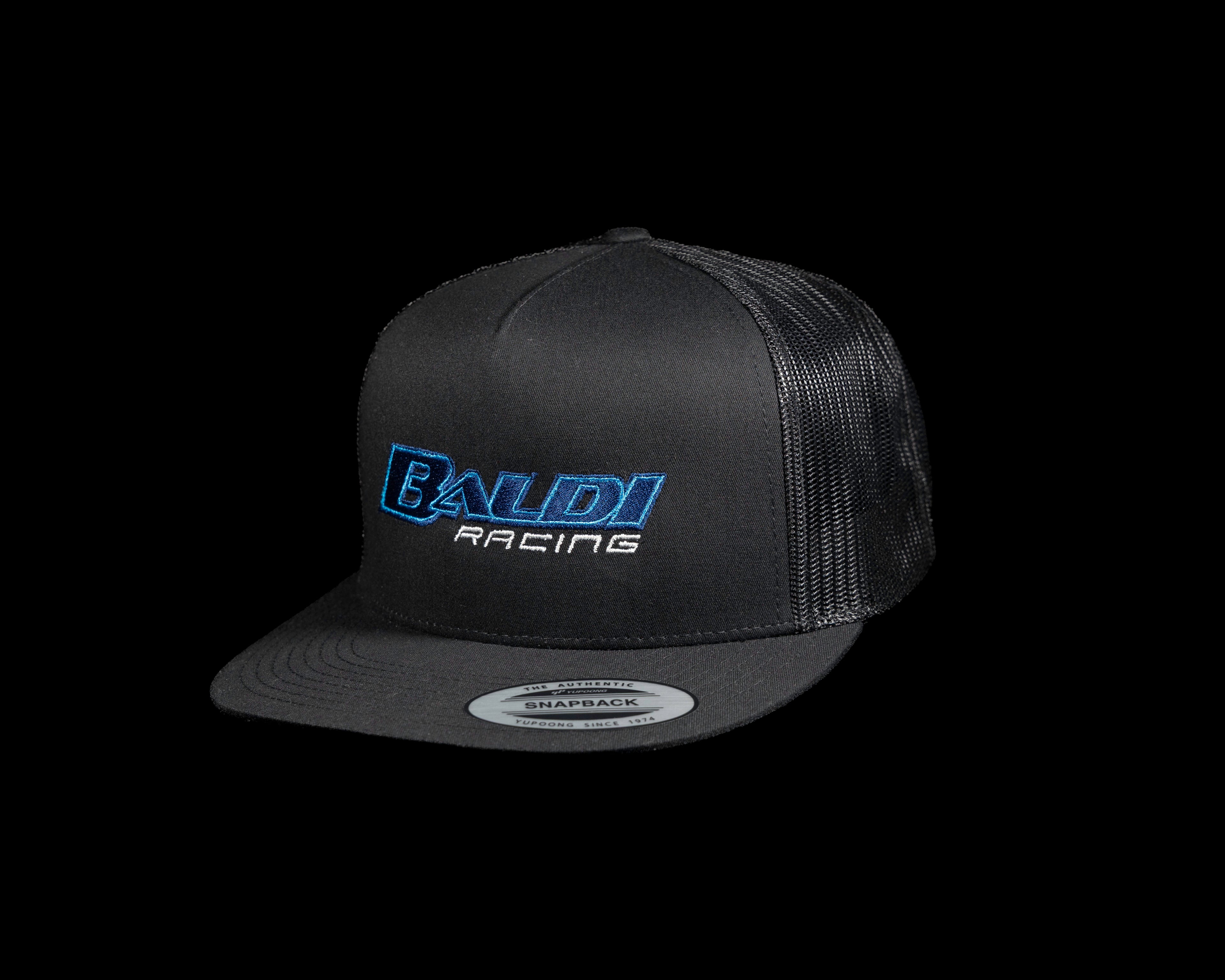 Baldi Racing Black flat bill cap