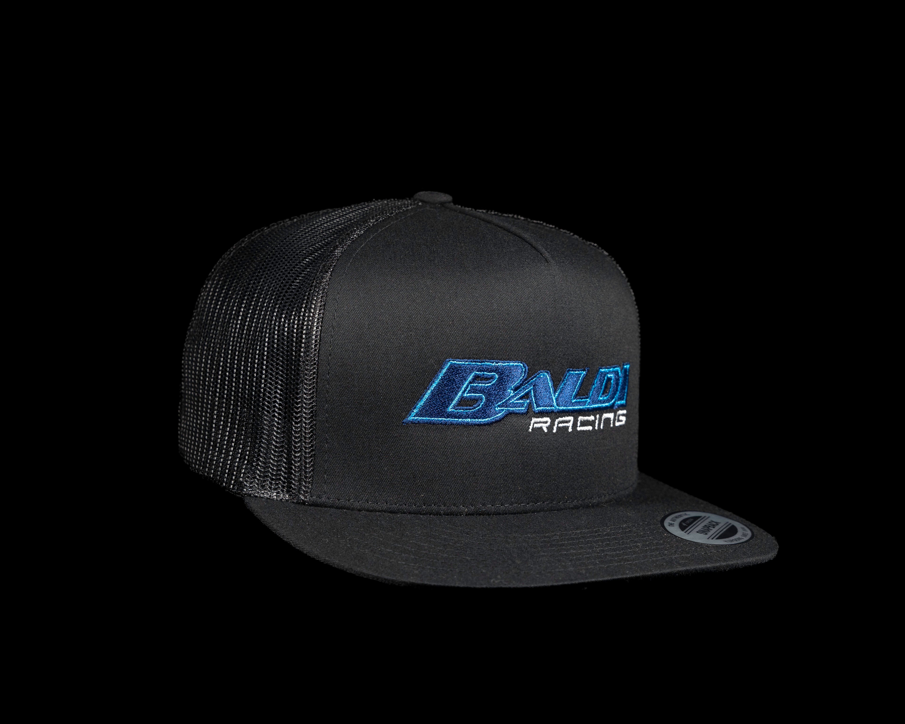 Baldi Racing Black flat bill cap