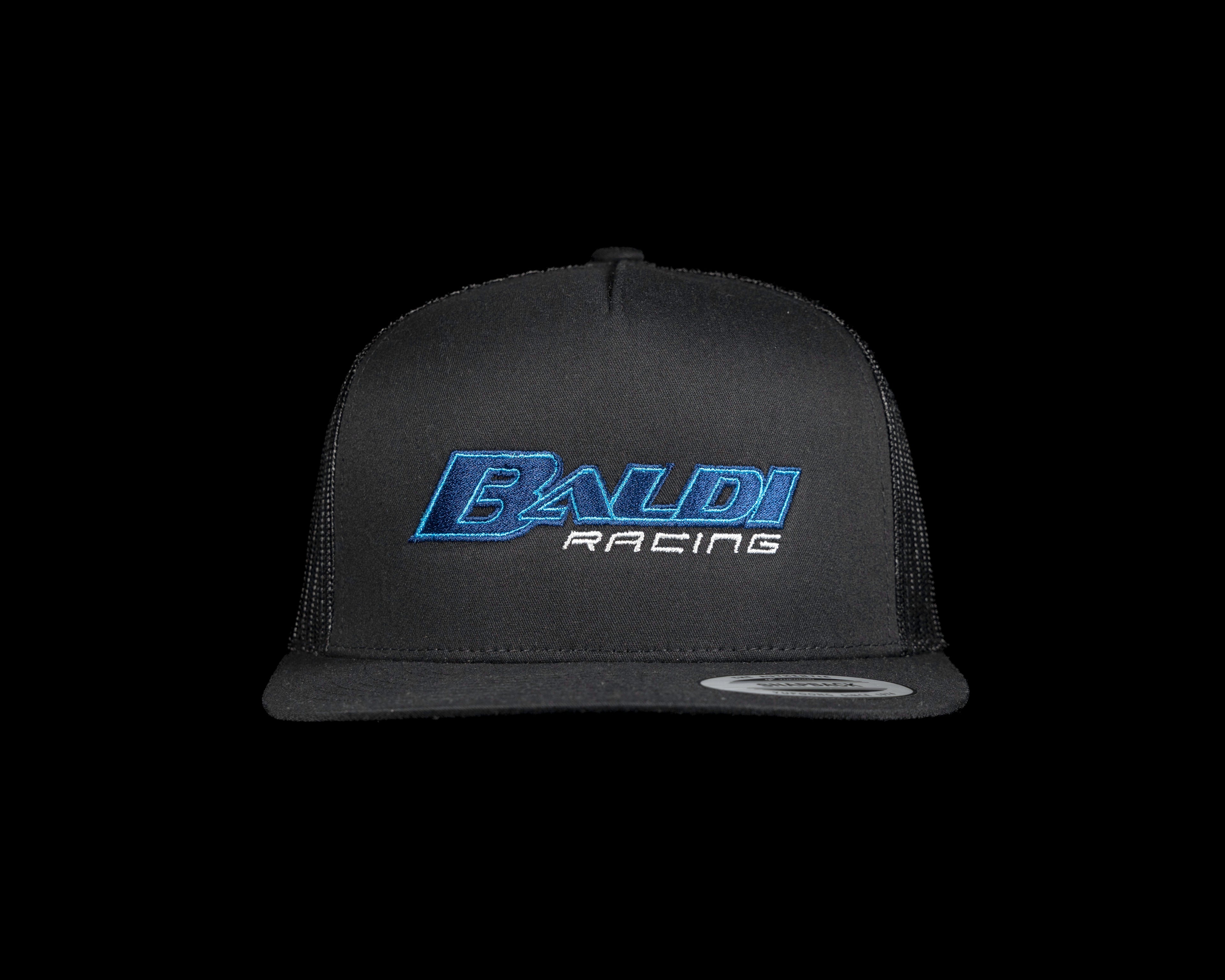 Baldi Racing Black flat bill cap
