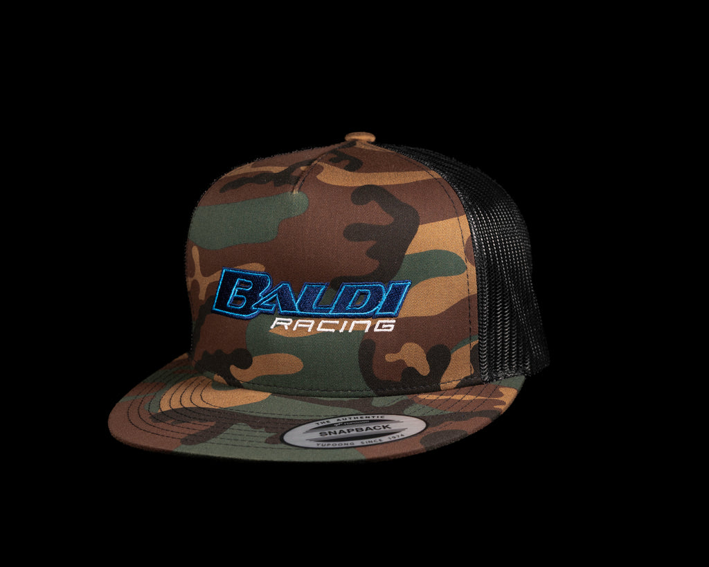 Baldi Racing Camo flat bill cap