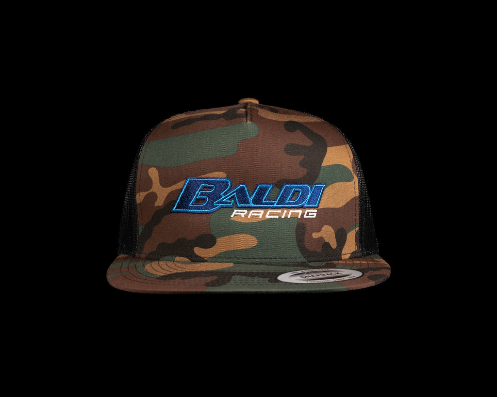 Baldi Racing Camo flat bill cap
