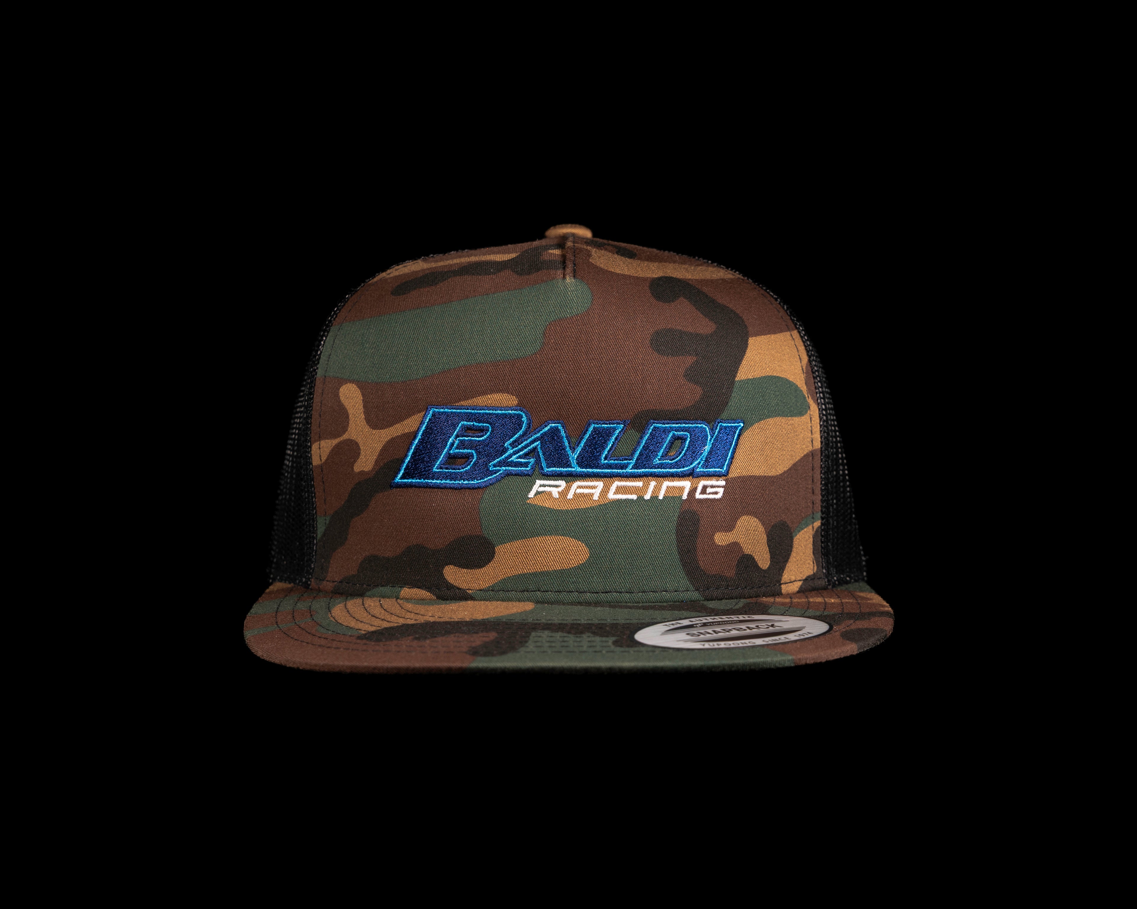 Baldi Racing Camo flat bill cap